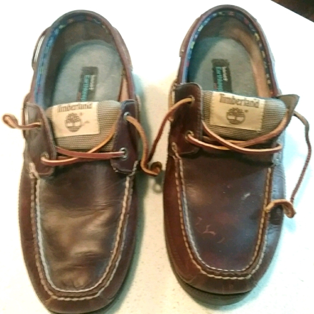 Timberland Brown Leather Loafers for Men